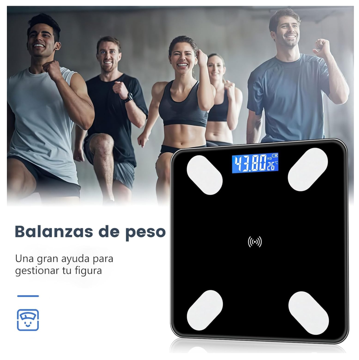 Miniatura 4 de Bascula Pesa Persona Con Bluetooth